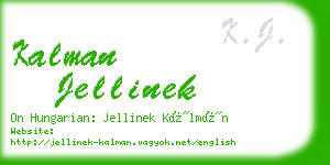 kalman jellinek business card